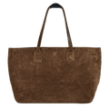ARMA Large Chocolate Brown Suede Tote Bag