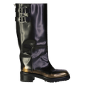 Jimmy Choo Black Brooklyn 50 Leather Knee-high Boots UK 7 EU 40 👠