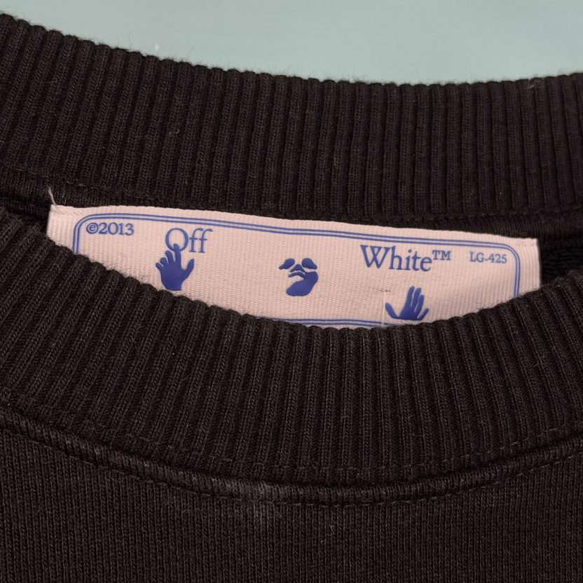 Off-White Classic Off-white Logo Sweatshirt In Black UK S