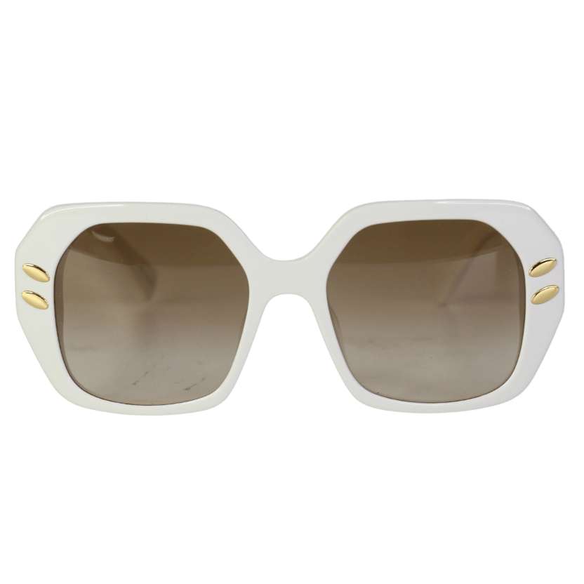 Stella McCartney Sc 40008i 25f Cream Chain Detail Sunglasses In Case