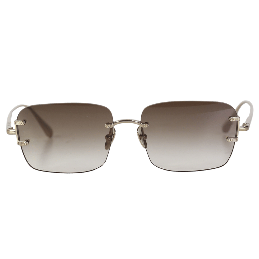 Linda Farrow Brown Sasha Square Sunglasses In Mocha One Size