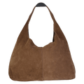 & Other Stories Beige Cognac Large Suede Tote Bag One Size
