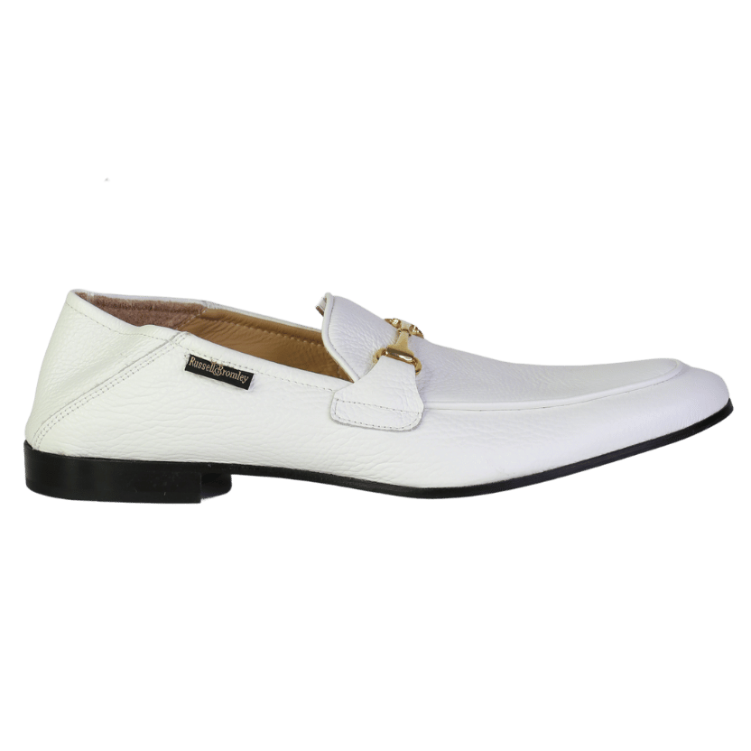 Russell & Bromley White Snaffle Loafer UK 9 EU 43 👞
