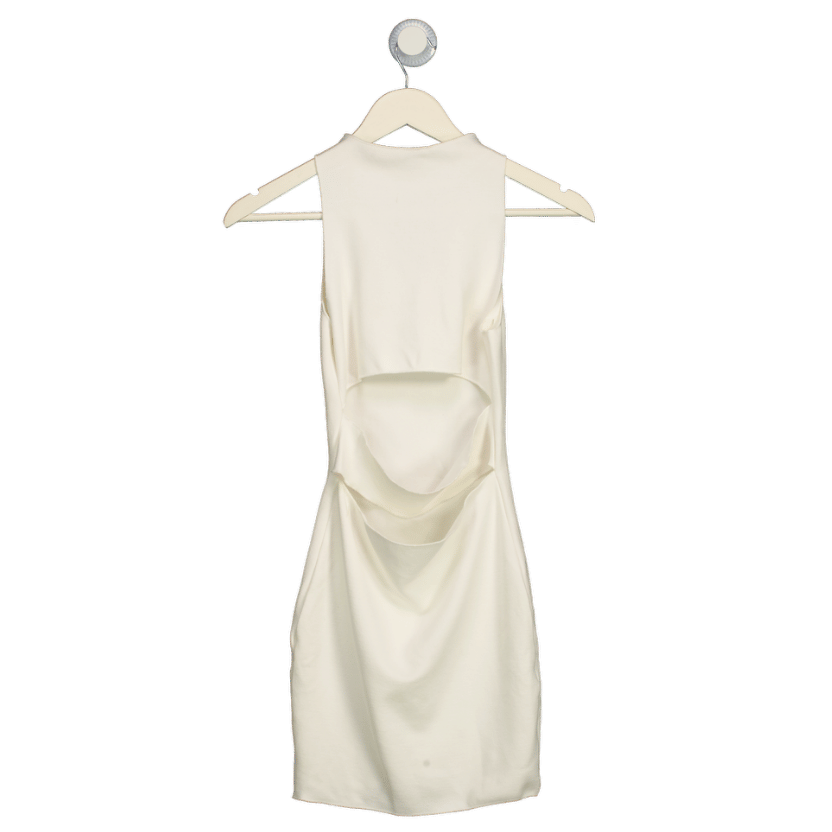 ZARA White Cut Out Mini Dress UK S