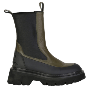woolwich Green Leather Chelsea Boots UK 4 EU 37