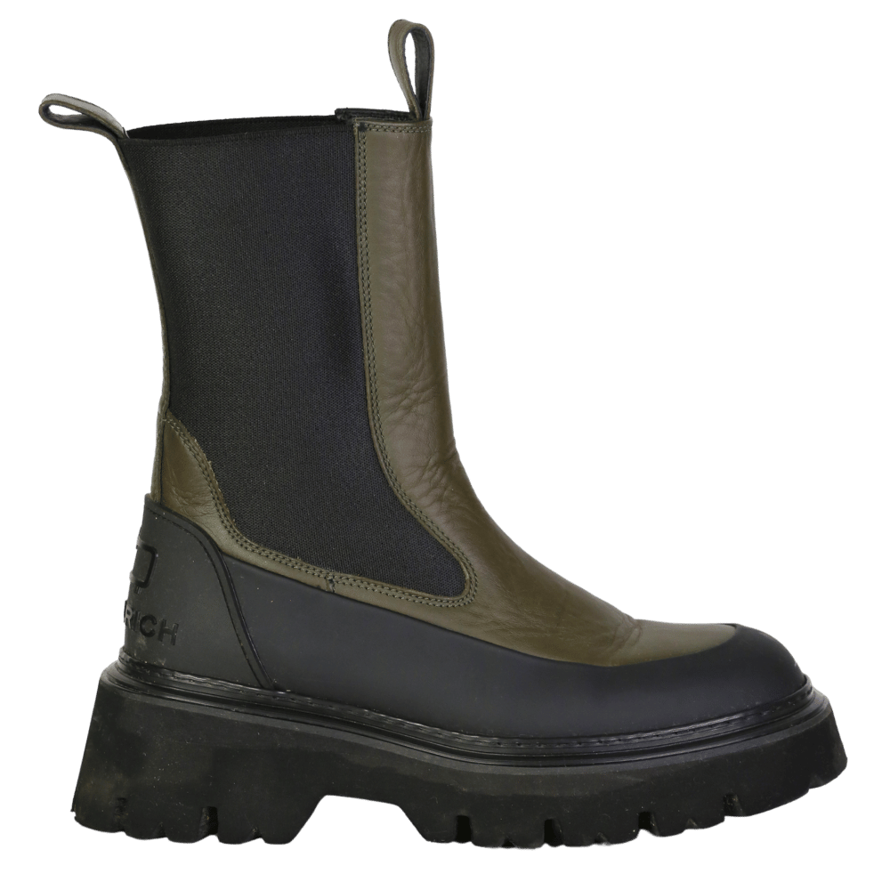 woolwich Green Leather Chelsea Boots UK 4 EU 37 👠