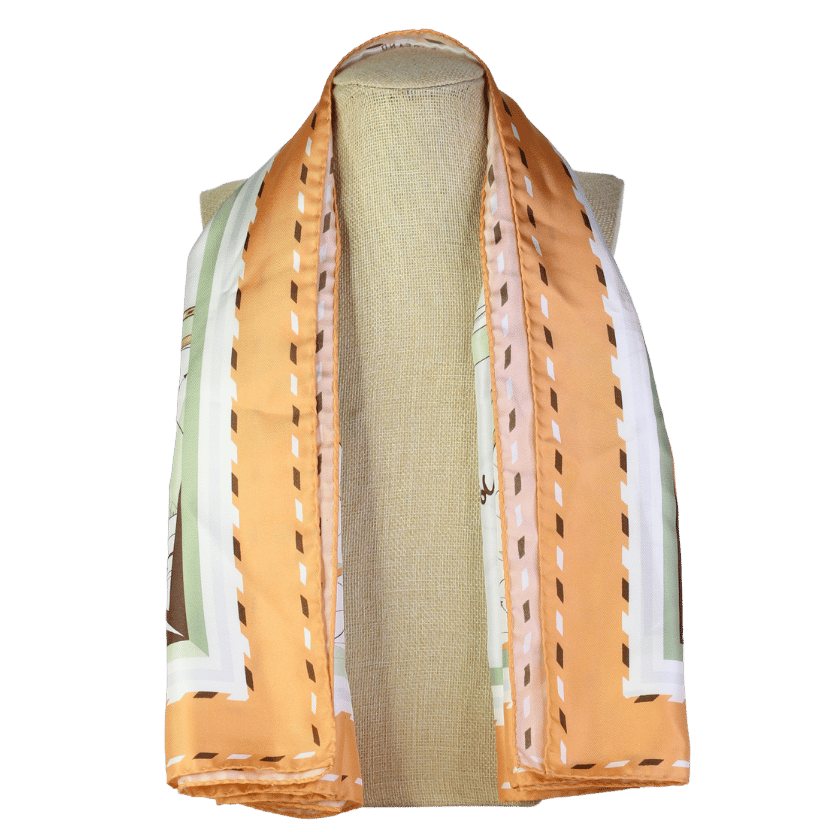 Aspinal Of London Cream Silk Travel Scarf - Neutral One Size