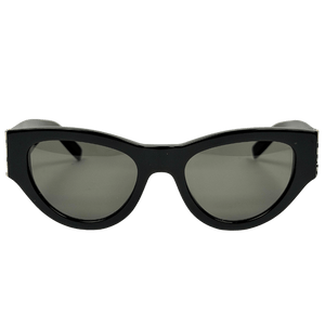 Yves Saint Laurent Sl M94 Black / Gold Logo Cat's Eye Sunglasses
