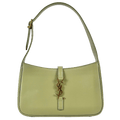 SAINT LAURENT Sage Green Leather Mini Le 5 À 7 Logo Shoulder Bag