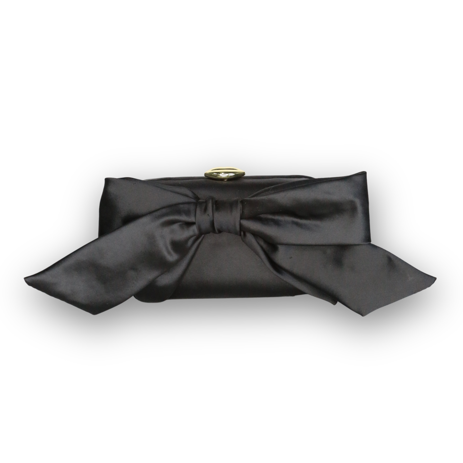 Lulu Guinness Black Satin Bag Clutch Bag Lulu Guinness Black Bag