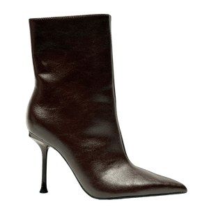 ZARA Brown Stiletto Heel Ankle Boots UK 5 EU 38