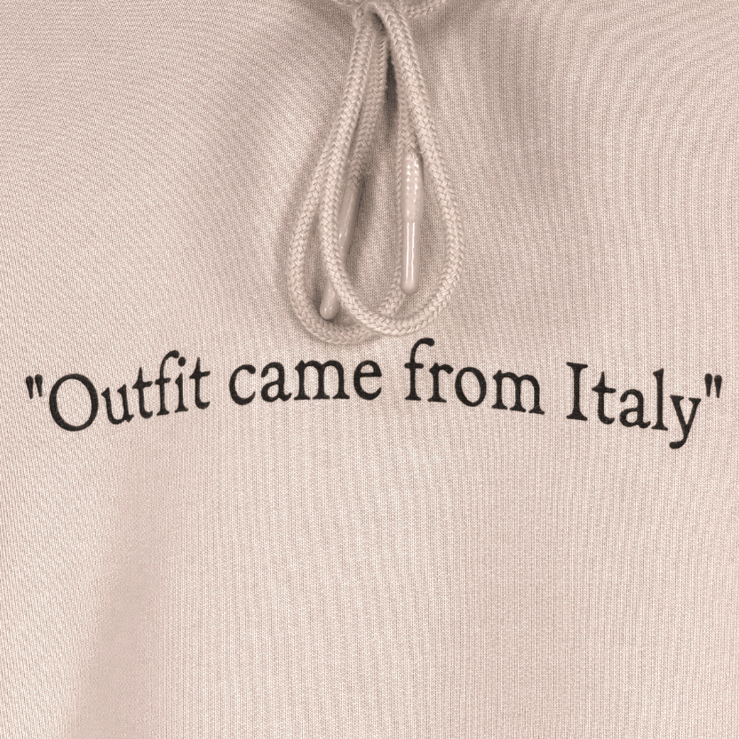 OFF-WHITE Beige “outfit Came From Italy” Hoodie UK S
