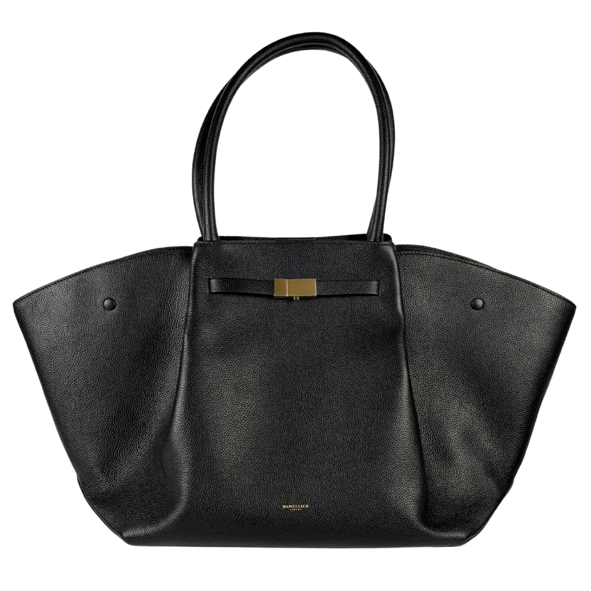 DEMELLIER LONDON Black New York Leather Tote Bag