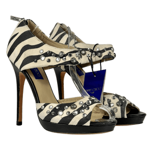 JIMMY CHOO Black For H&m UK 7 EU 40