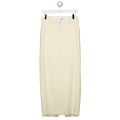 Karen Millen Cream Compact Stretch Essential Tailored Maxi Skirt UK 6