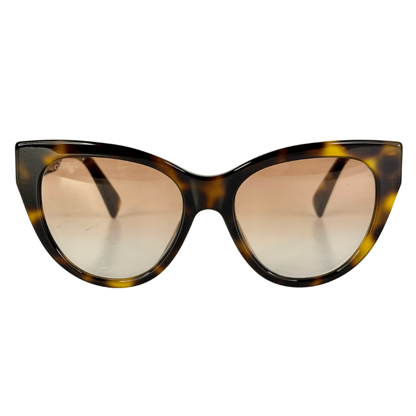 Gucci Dark Havana Brown Gradient Sunglasses in Case