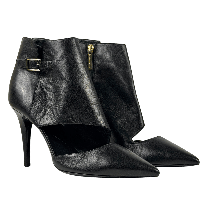 TAMARA MELLON Black Buckle Detail Pointed Toe Heels UK 5 EU 38 👠