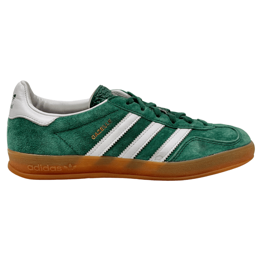 adidas Green Originals Gazelle Indoor Trainers - Collegiate Green/cloud White/gum UK 5 EU 38 👠