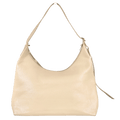 Arket Cream Leather Shoulder Bag One Size
