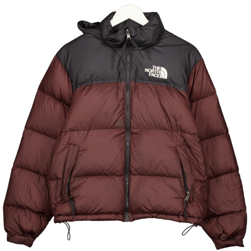 The North Face 1996 Retro Nuptse Down Puffer Jacket In Purple & Black UK S