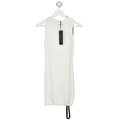 White Fox Out Of My Head Knit Mini Dress Off White UK S