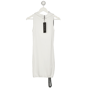 White Fox Out Of My Head Knit Mini Dress Off White UK S