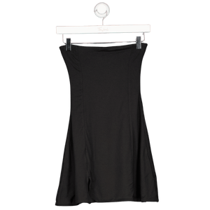 Oh Polly Black Bandeau Jersey Mini Dress UK 8
