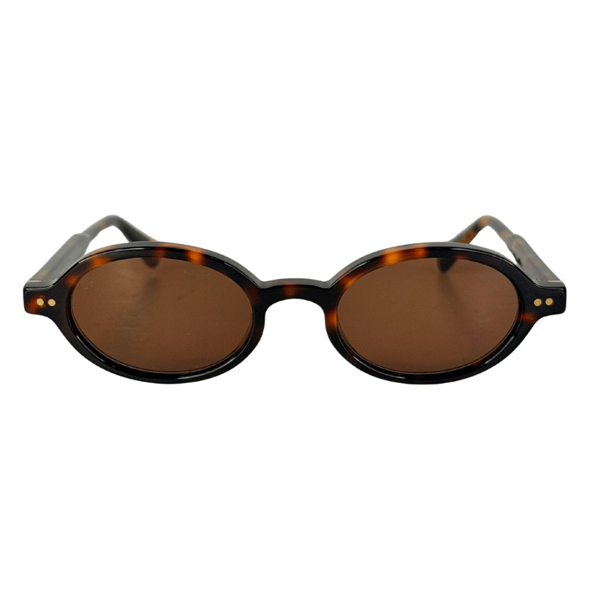 JIMMY FAIRLY The Elvie Medium Women's Sunglasses In Dark Tortoise In Case And Box