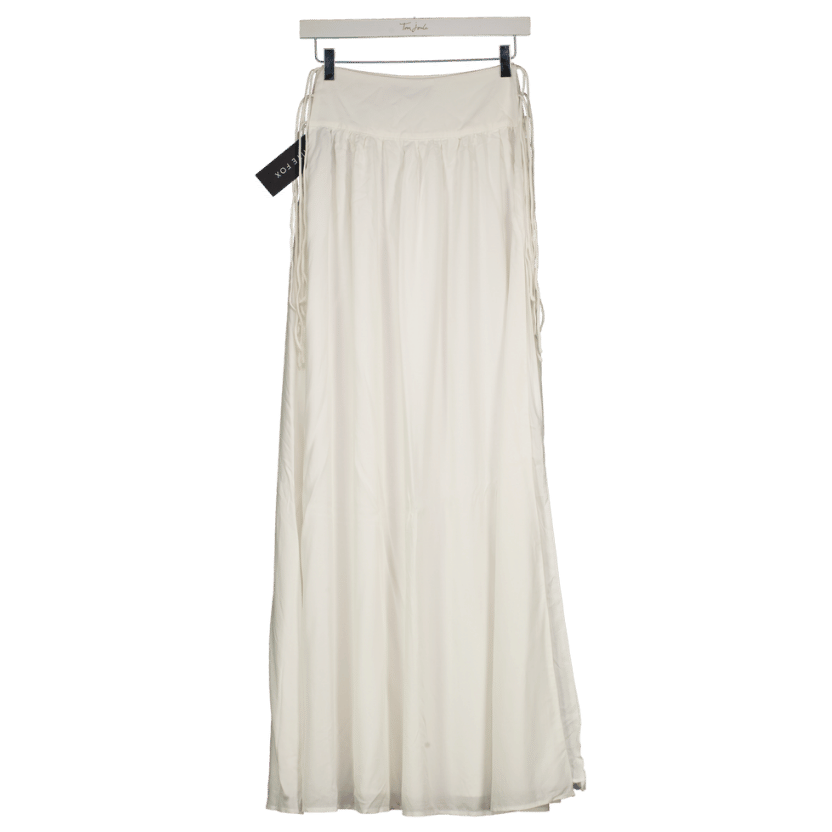 White Fox White I Know It's Hard Maxi Skirt UK S