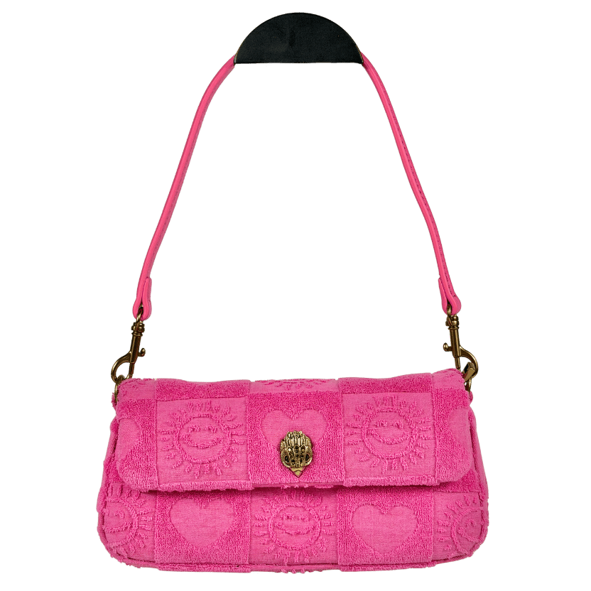 KURT GEIGER Hot Pink Terry Pickle Shoulder Bag One Size