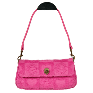 KURT GEIGER Hot Pink Terry Pickle Shoulder Bag One Size