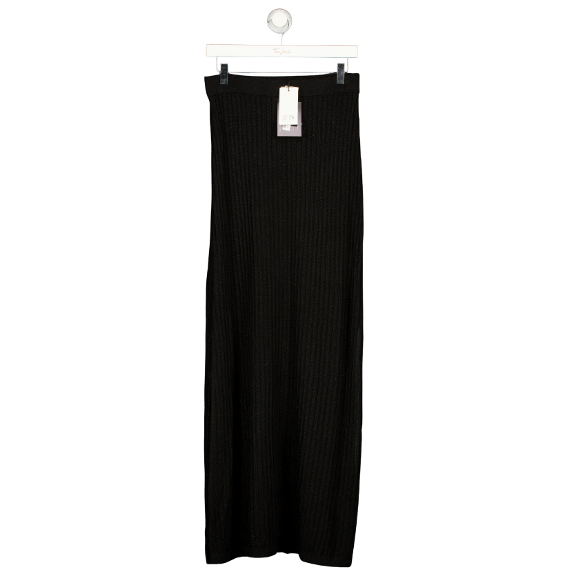 JETS Australia Tirari Nights Black Knit Maxi Skirt UK M