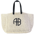 Anine Bing Beige Rio Large Straw Tote Bag One Size