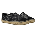 CHANEL Black Coco Mark Mesh All Over CC Logo Espadrilles UK 5 EU 38