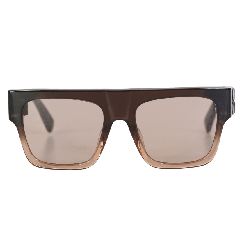 Stella McCartney Sc400531 Black / Brown Ombre Chain Link Arm Sunglasses in Case