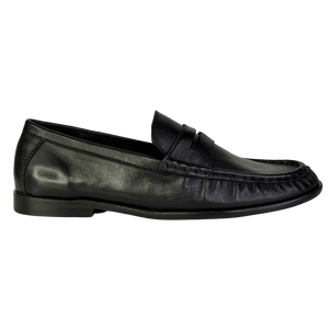 ASOS Black Mayfair Premium Ruched Loafers UK 6 EU 39