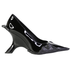 Ottolinger Black 100mm rubber-wedge pumps UK 4 EU 37