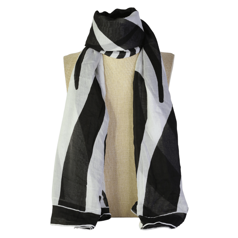 JACQUEMUS Black Zebra Arty Print Sarong One Size