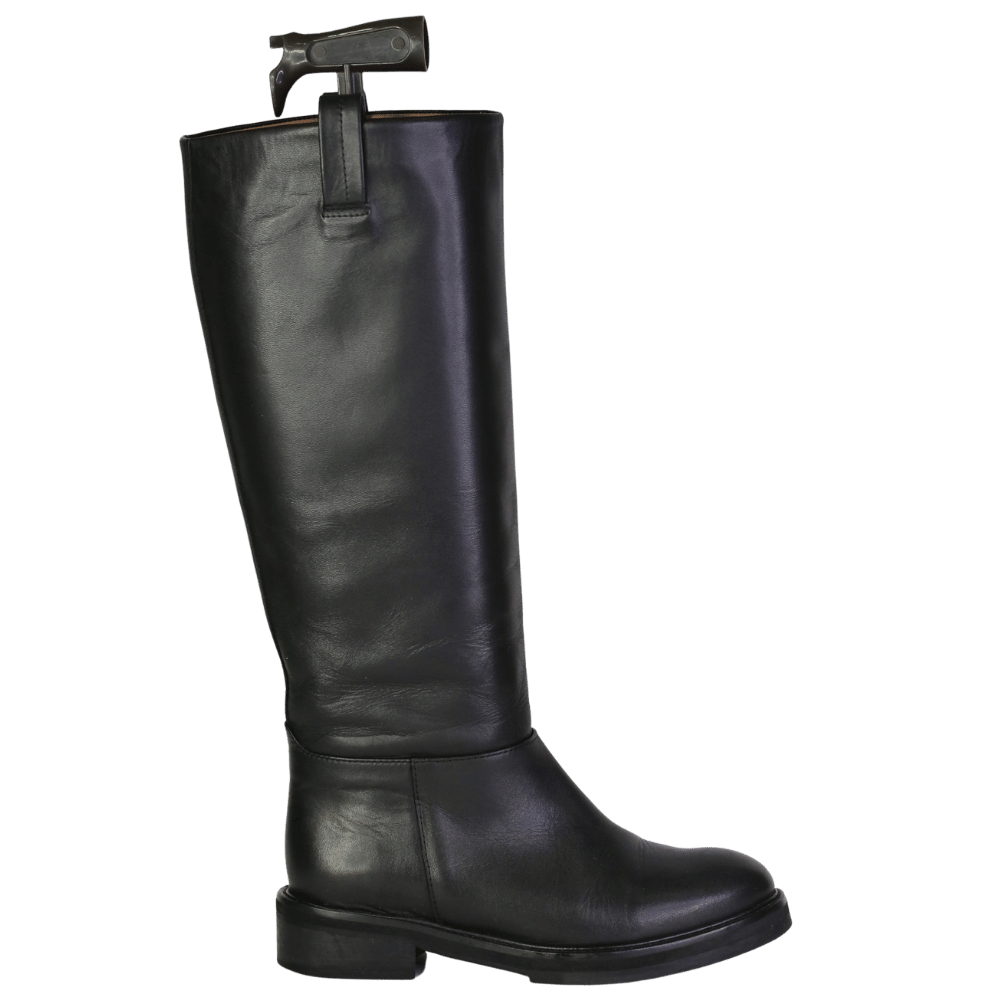 Flattered Florentine Leather Black UK 4 EU 37 👠