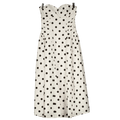 White Fox White Rich In Love Strapless Polka Dot Midi Dress UK S
