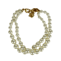 HOLLAND COOPER Cream 2 Layer Pearl Bracelet Champagne Pearl
