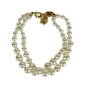 HOLLAND COOPER Cream 2 Layer Pearl Bracelet Champagne Pearl