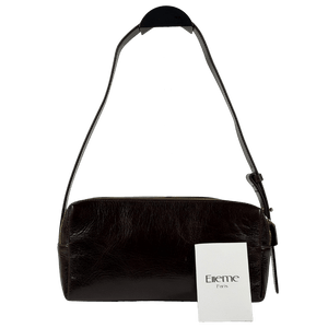 ELLEME PARIS Brown Trousse Vintage Leather Chestnut / Gold One Size