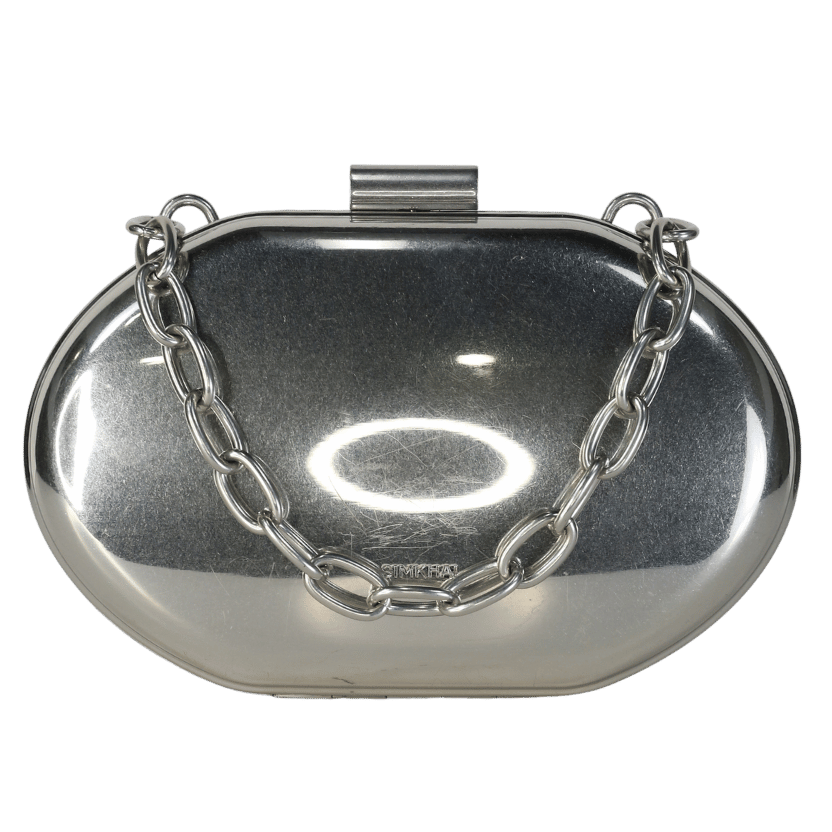 Simkhai Metallic Clutch Bag