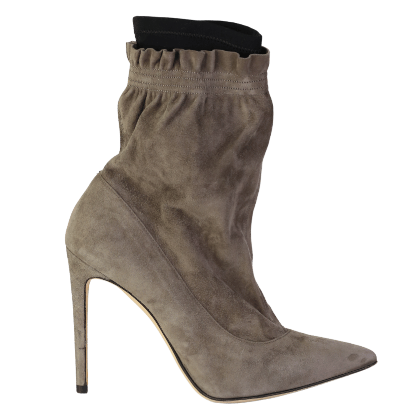 benedita boroli Grey Suede Ankle Boots UK 5.5 EU 38.5 👠
