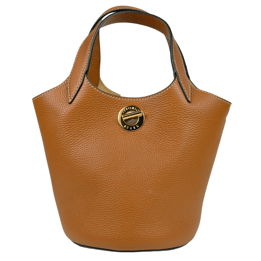 VERONICA BEARD Anchor Bag Tan Brown Leather Top-handle Bag