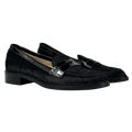 HOBBS Black Patent Leather And Calf Hair Loafers UK 5 EU 38 👠