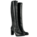 STUART WEITZMAN Black Leather High Block Heel Knee High Boots UK 7 EU 40 👠