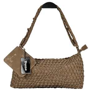 DUNE Brown Deliberating - Bronze Woven Shoulder Bag One Size
