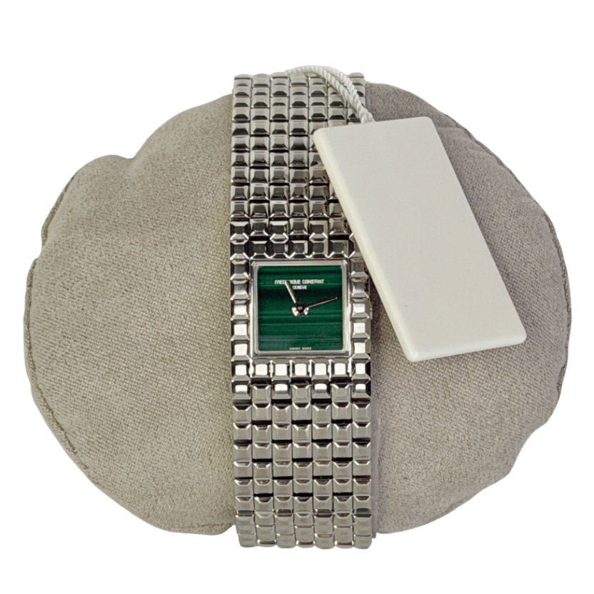 FREDERIQUE CONSTANT GENEVE Classics Manchette FStainless Steel Watch With Malachite Face - Boxed